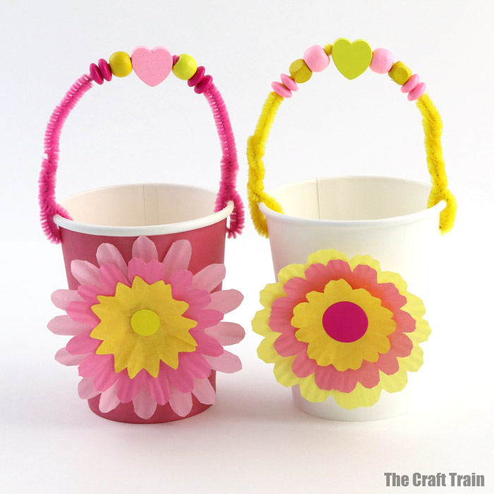 flower basket craft for kids