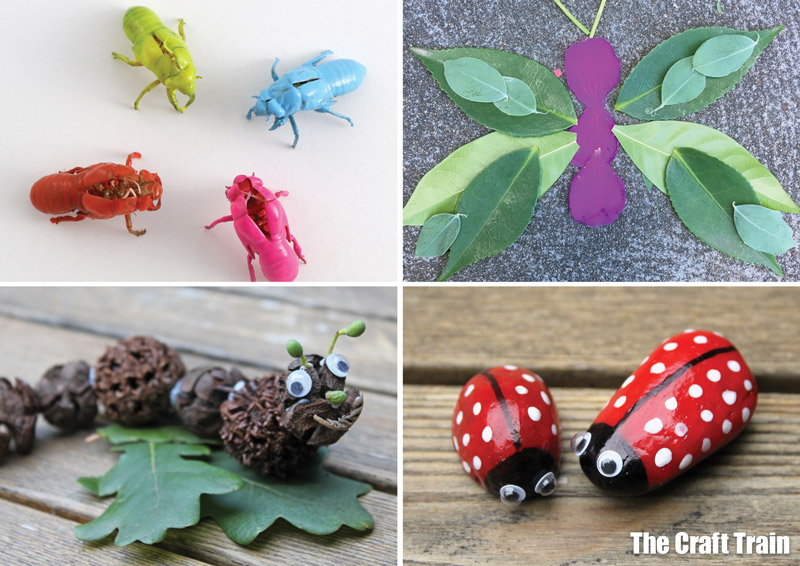 insect crafts made from nature