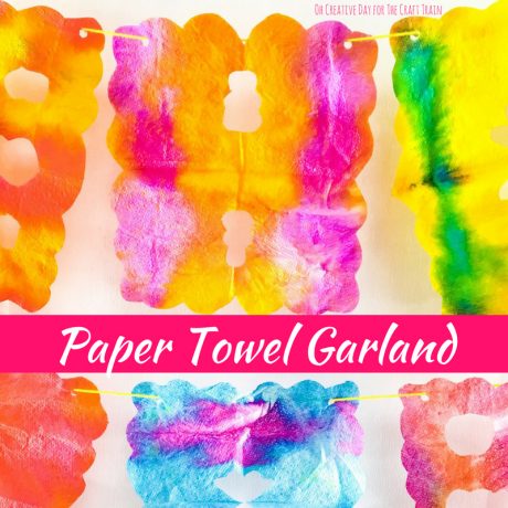paper towel garland - The Craft Train