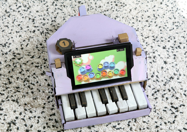 Nintendo LABO product review, piano. Constructed and customised by a kid