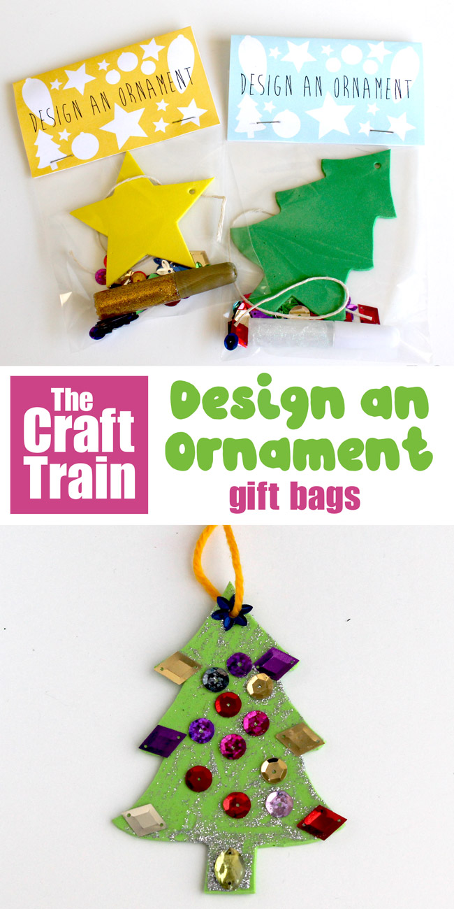 Design a Christmas Ornament gift to hand out to school friends #christmascrafts #giftideas #kidscrafts