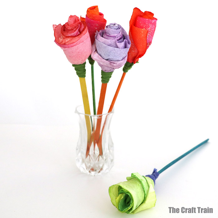 how to make paper rowel roses