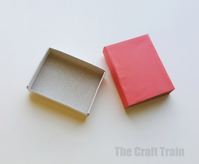 Step 3 - mini valentine matchbox craft for kids. Make the most adorable mini hand-sewn plushy heart delivered in a cute matchbox #valentine #valentinesday #matchboxcraft #kidssewing #felt #kidscraft