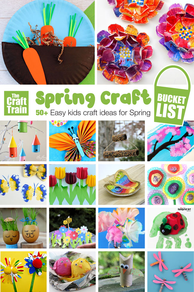 Easy spring craft ideas for kids – over 50 ideas!