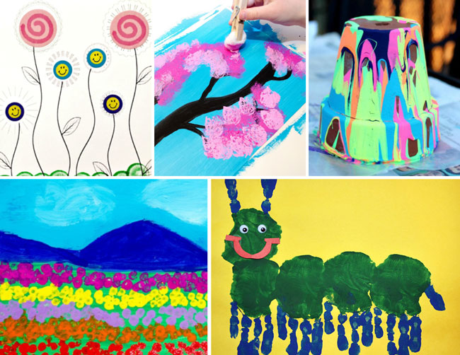 Spring art ideas for kids #springcrafts #artideas #kidsactivities #springart #artykids