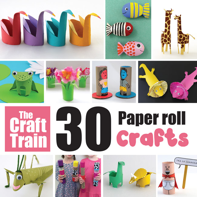 Paper roll craft ideas for kids. Tons of creative, fun ideas for things to make form cardboard tubes. From animals, to DIY toys, to well loved characters – we have it all and more! #toiletpaperrolls #paperrolls #cardboardtubes #recycling #repurposing #kidscrafts #animalcrafts #kidsactivities