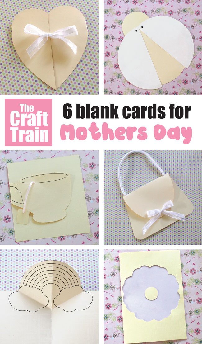 blank mothers day card templates for kids to decorate #mothersday #mothersdaycards #kidscrafts #cards #templates #giftideas