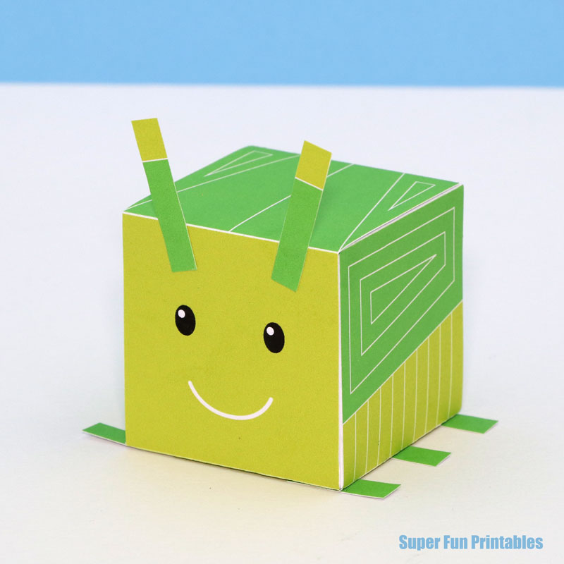 3D cube craft idea for kids 