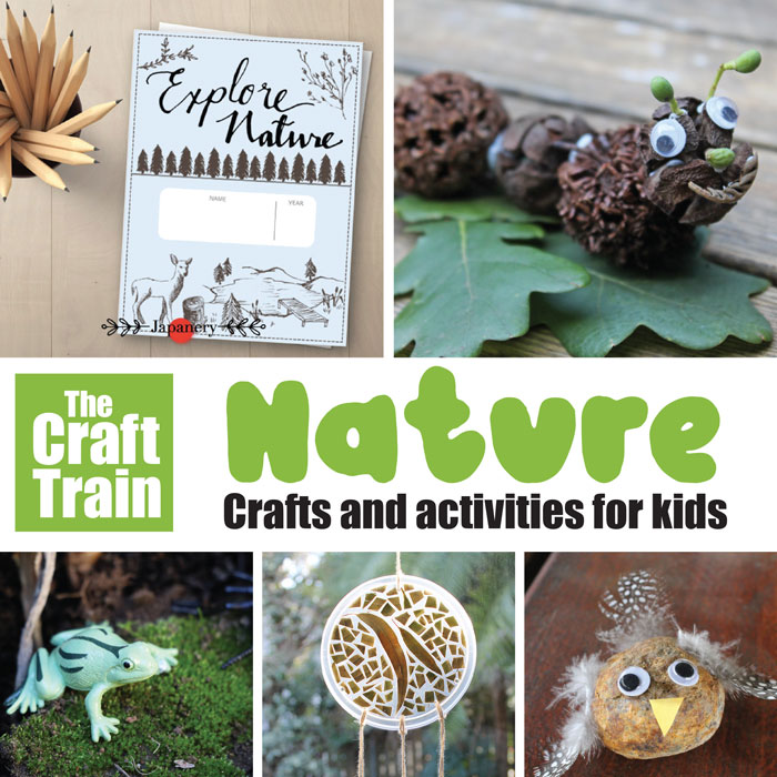 Easy nature craft ideas for kids #naturecrafts #outdoors #gardening #summer #nature