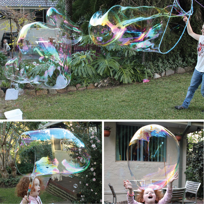 Making giant bubbles