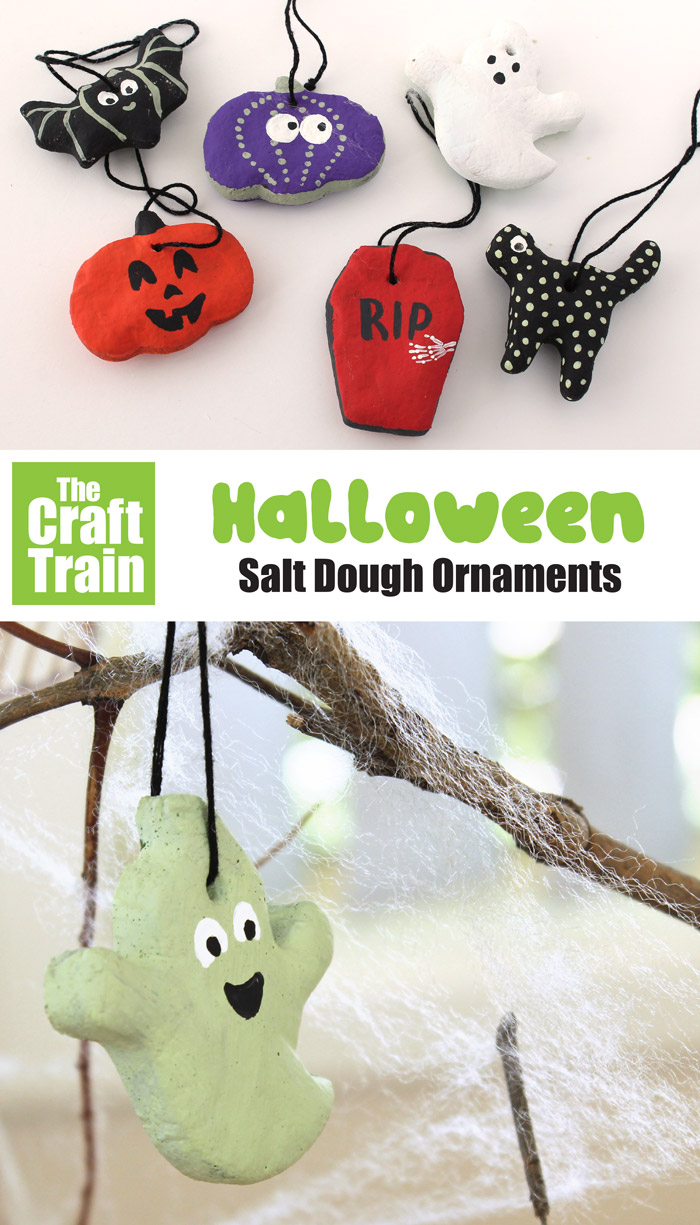 Halloween salt dough ornaments kids can make