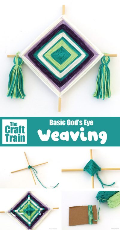 Basic God's Eye craft for kids - The Craft Train