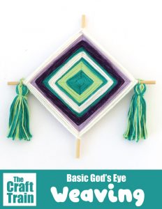 Basic God's Eye craft for kids - The Craft Train