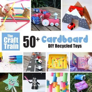 Homemade cardboard toys for kids to make and play with - The Craft Train