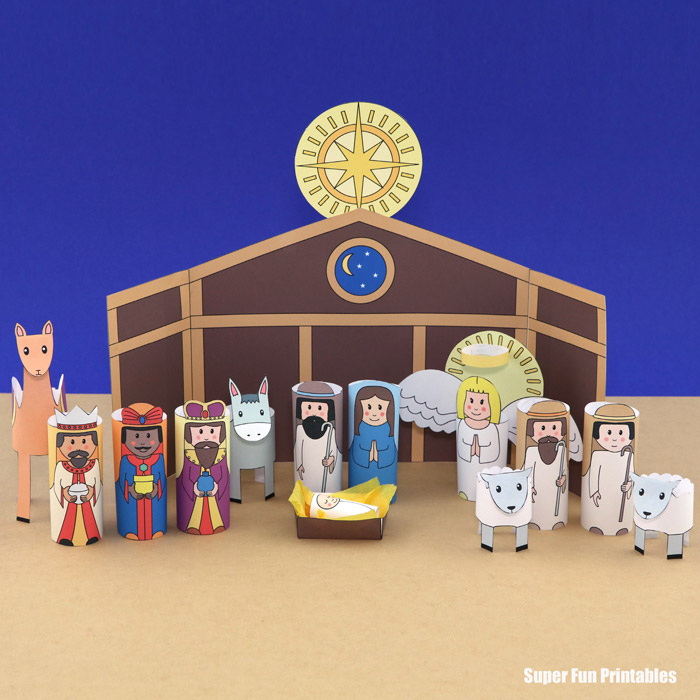Printable Nativity Scene The Craft Train