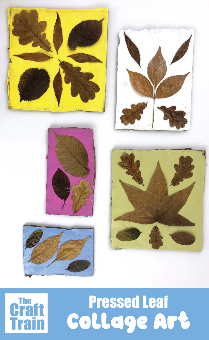 Pressed leaf art - The Craft Train