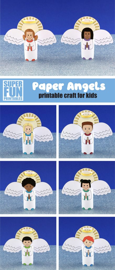 Printable angel craft - The Craft Train