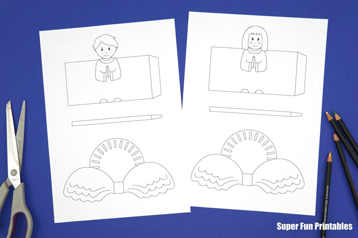 printable angel craft templates for kids