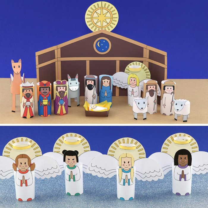 Printable nativity crafts for kids
