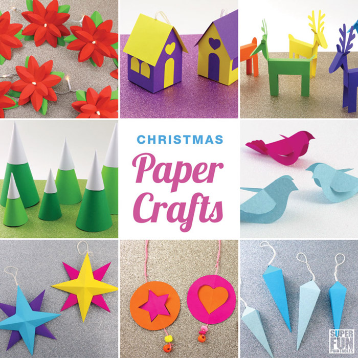 Printable Christmas paper craft collection
