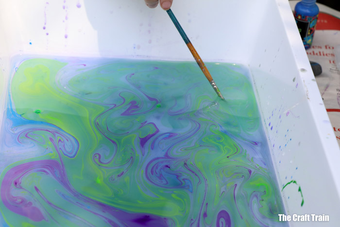 marble painting process art