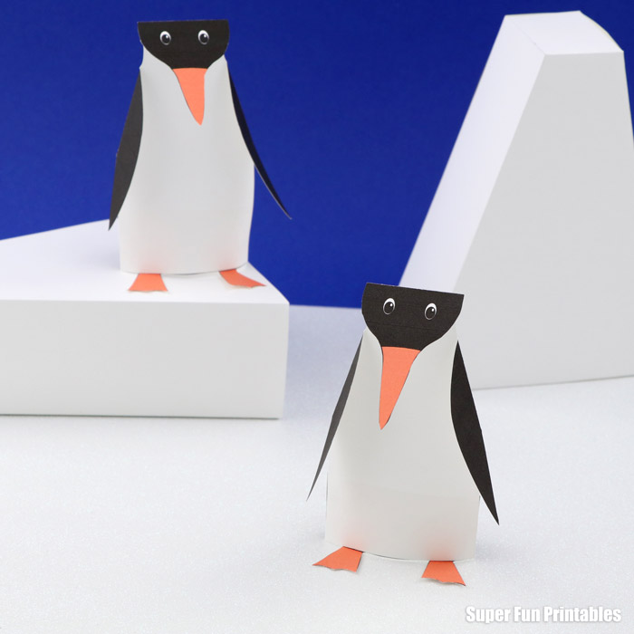 Paper penguin craft