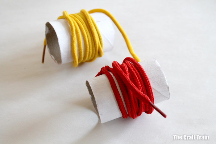 shoe lace hoses for the fire truck