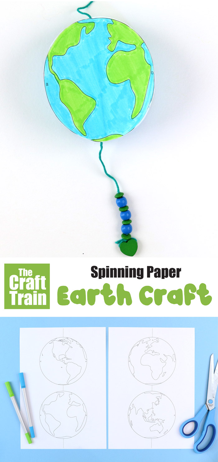 Earth paper craft for kids