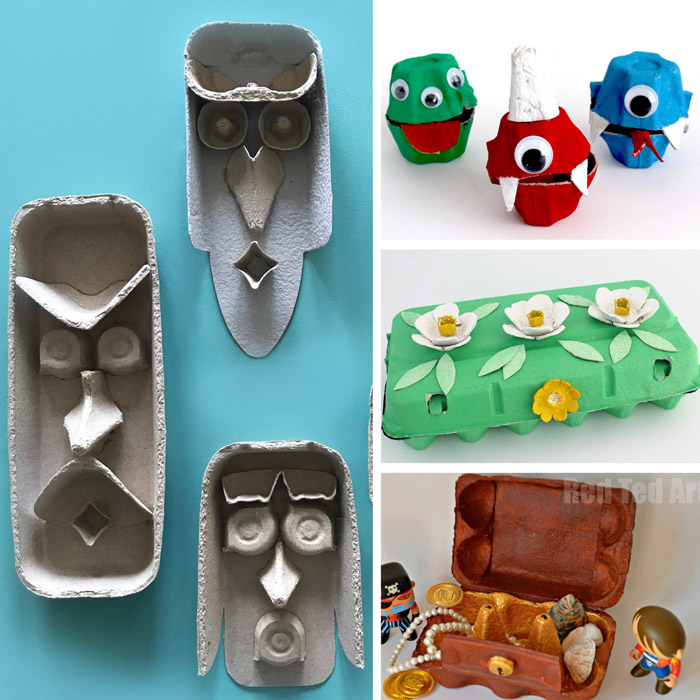 more fun egg carton crafts for kids
