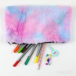Fluffy DIY pencil case kids can make – a fun and easy kids sewing project