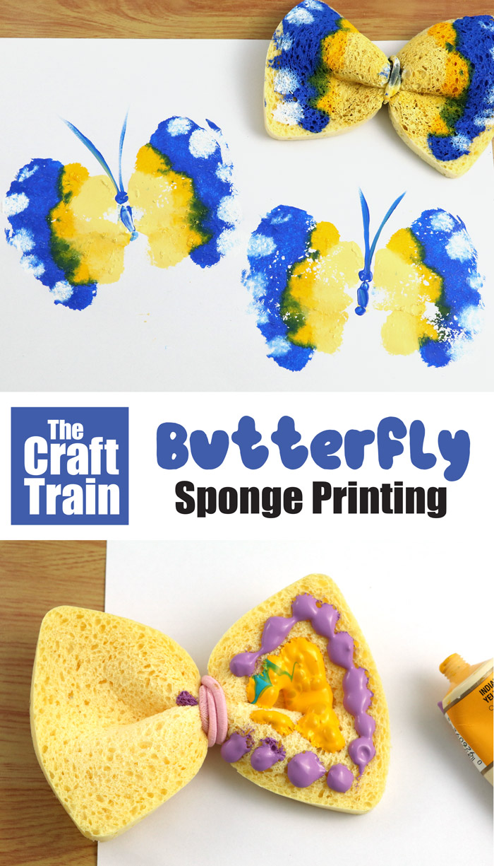 Butterfly printing art idea for kids