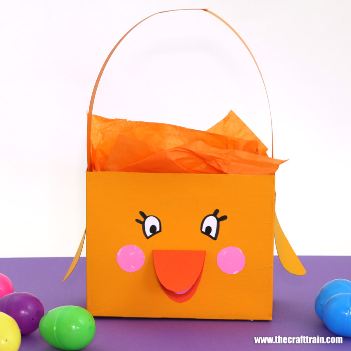Cute chick Easter basket for kids