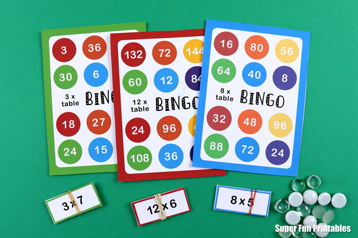 fun times table bingo game for kids