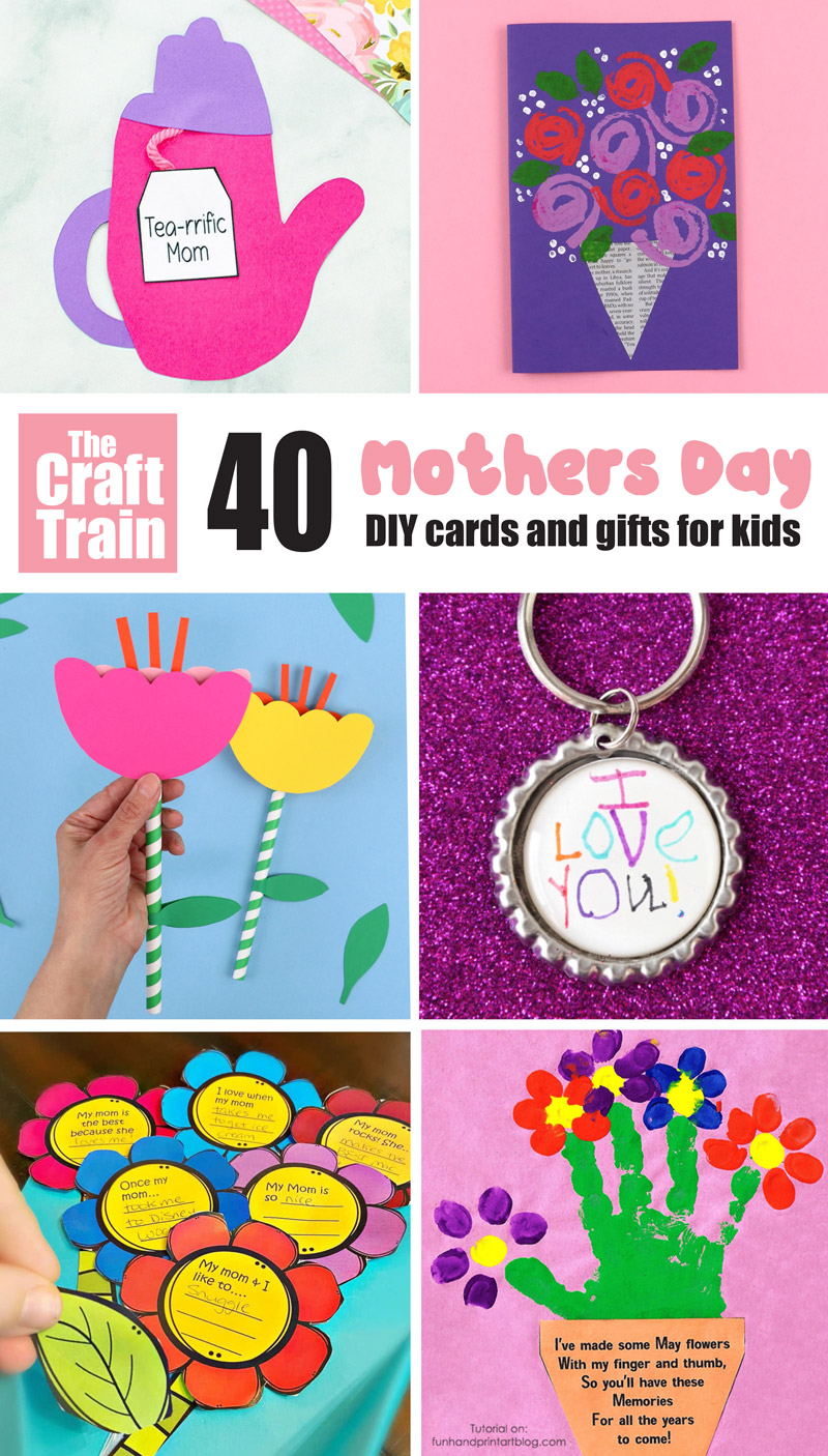 Mothers Day DIY gifts and cards for kids to make