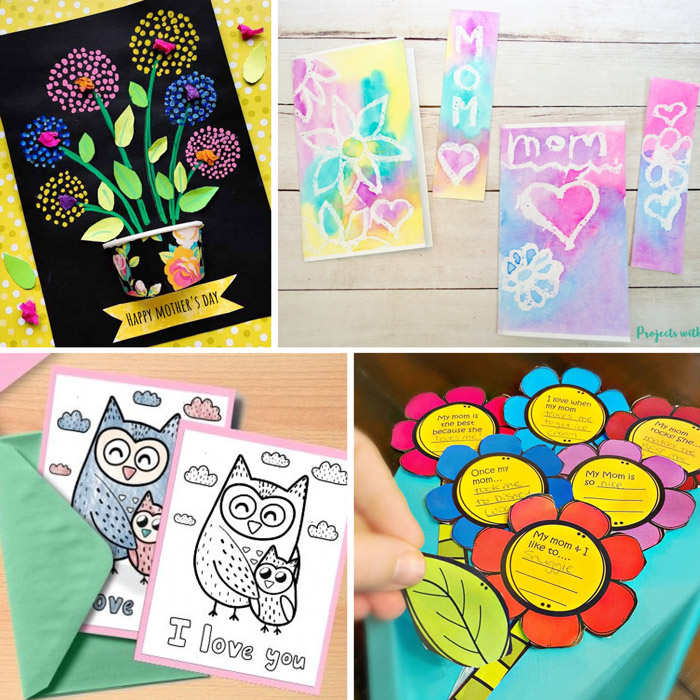 Easy DIY cards kids can make for mothers day