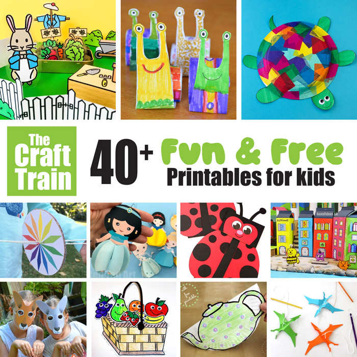 Fun Free Kids Printables The Craft Train