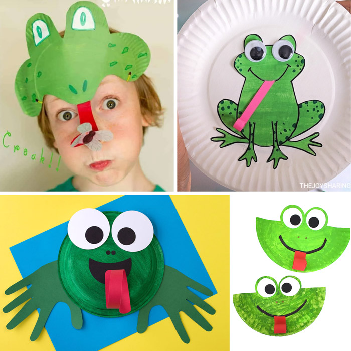 paper plate frog crafts
