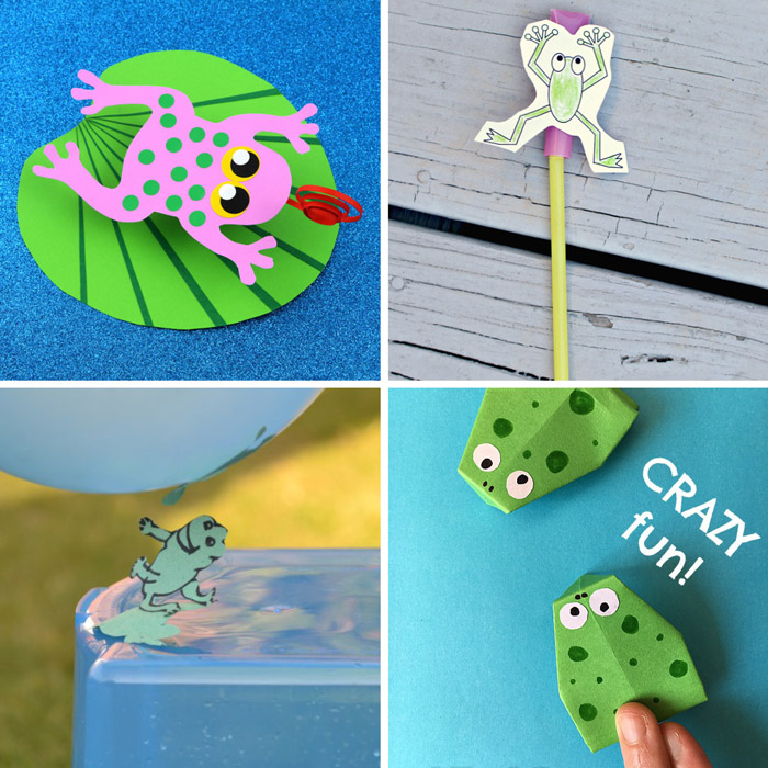 Frog crafts that jump and bounce