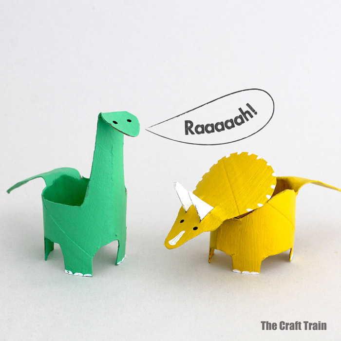 paper roll dinosaurs