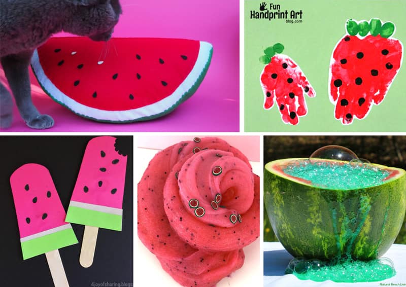 watermelon summer crafts for kids