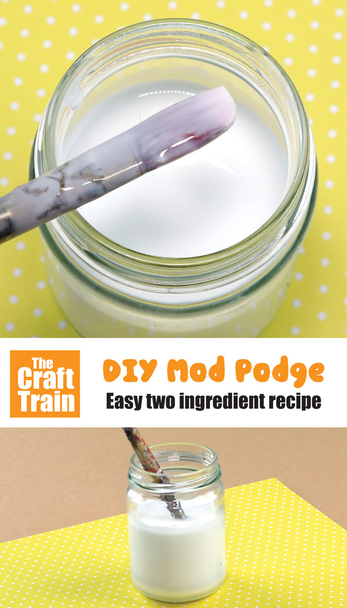 How to make DIY mod podge – an easy 2 ingredient mod podge recipe