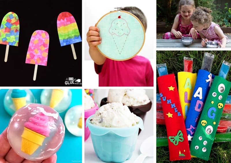 Summer ice cream crafts for kids