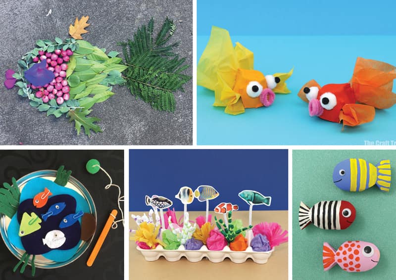 Summer crafts for kids – fish crafts