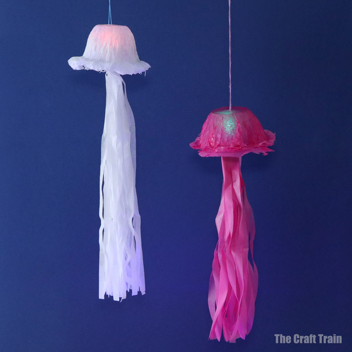 jellyfish craft that can light up like a bioluminous jellyfish