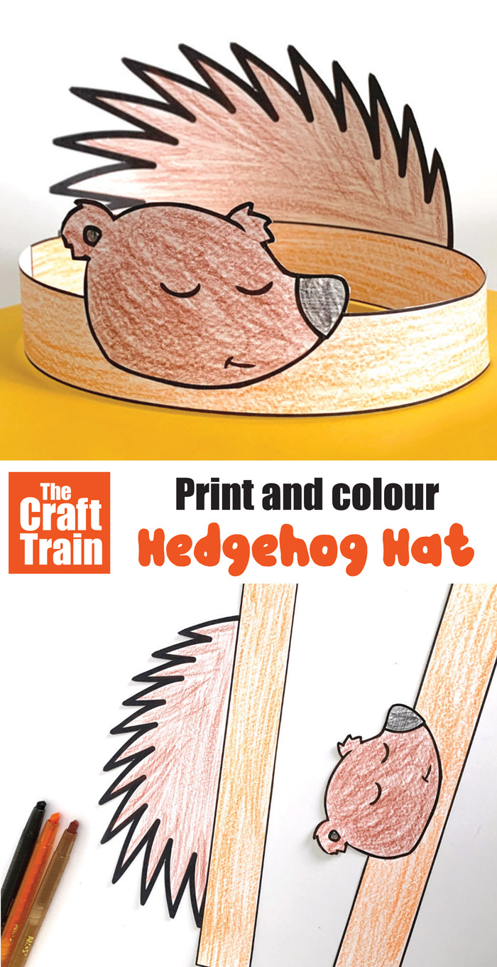 hedgehog hat craft for kids