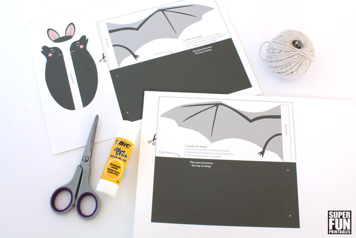 Paper bat printable template