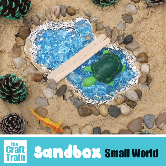 sandbox small world play idea for kids