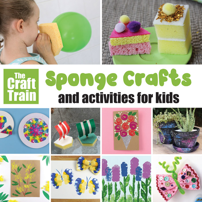 sponge crafts and activities for kids