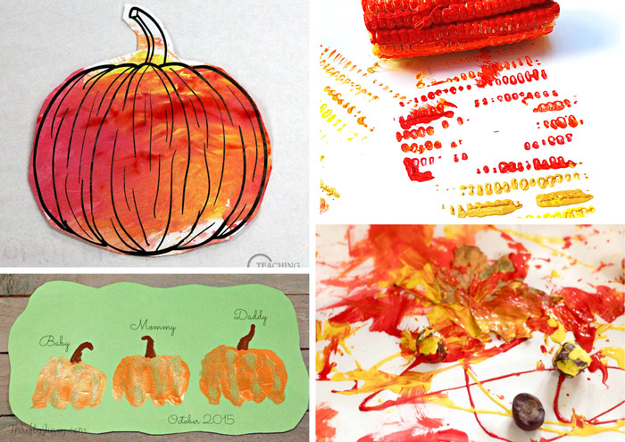 easy Fall preschool art ideas