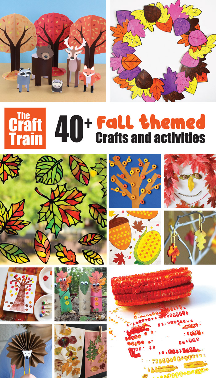 over 40 Fall crafts and activities for kids